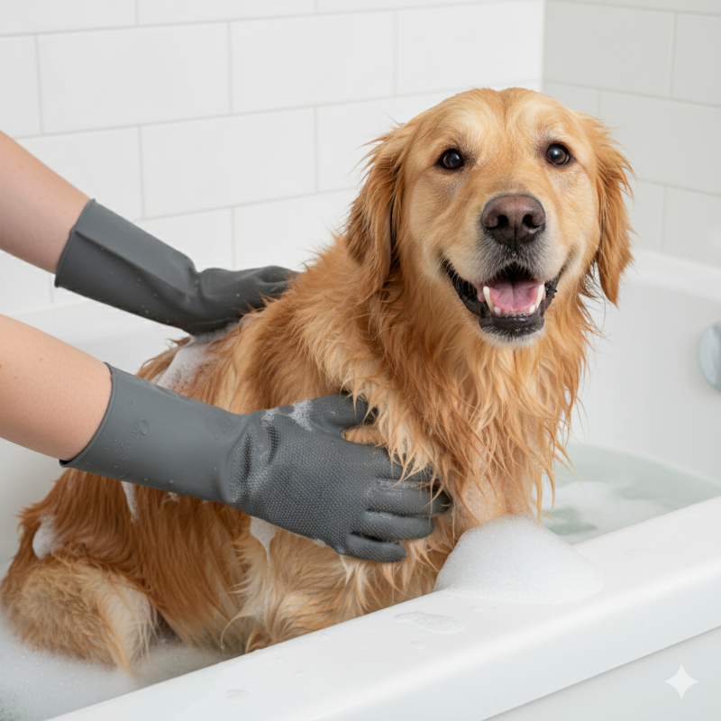 THE SCRUBBER GLOVES Scrubby silicone wash gloves