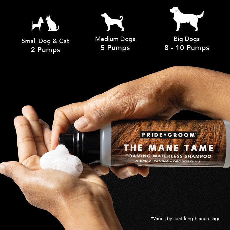 THE MANE TAME Waterless Dog & Cat Shampoo + Refillable Product