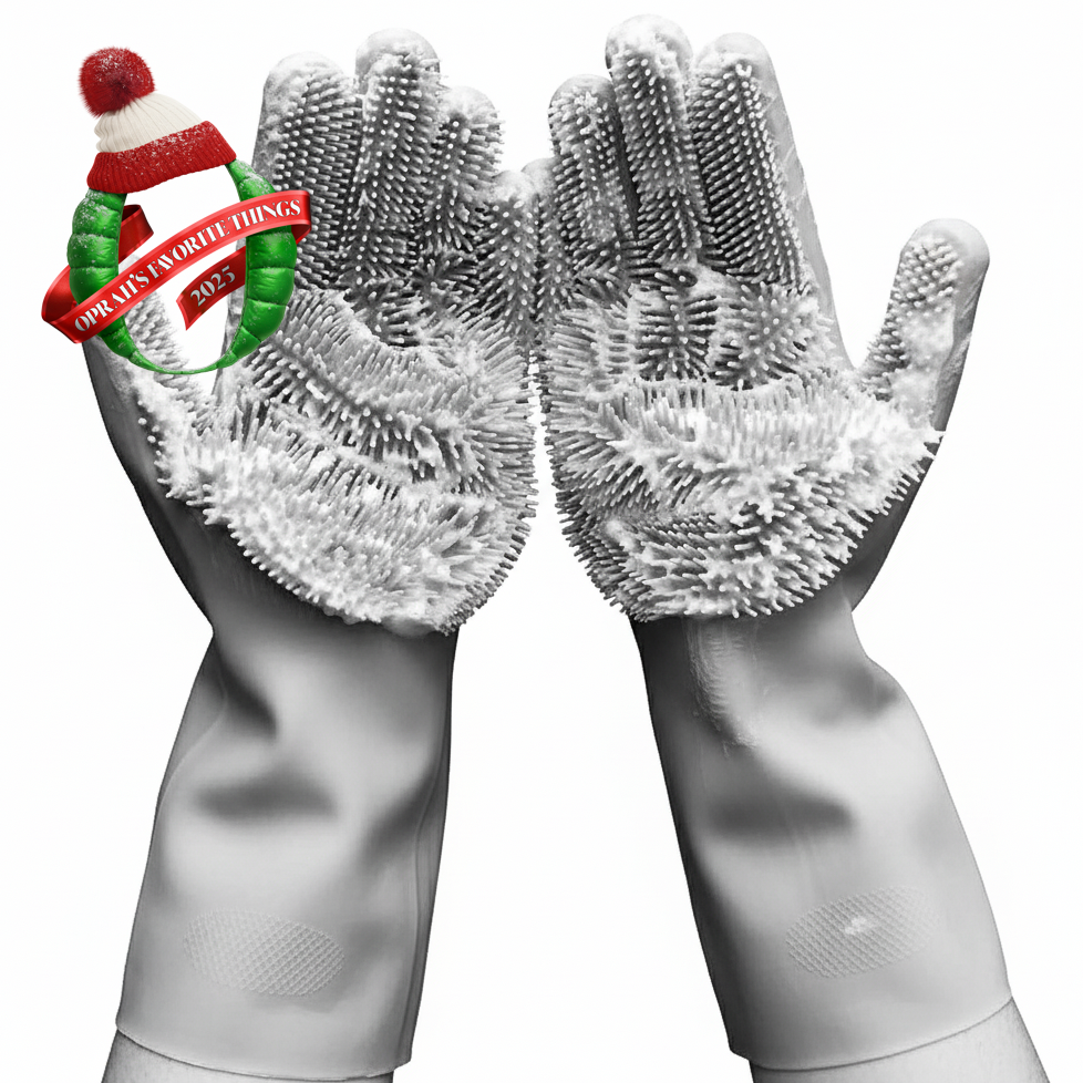 THE SCRUBBER GLOVES Scrubby silicone wash gloves