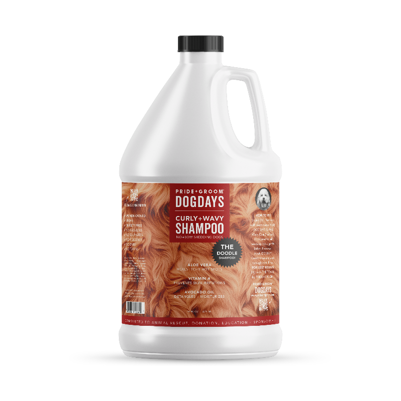 DOGDAYS Hydrating Dog Shampoo for Curly & Wavy Coats — Tear-Free, Vegan, and Hypoallergenic
