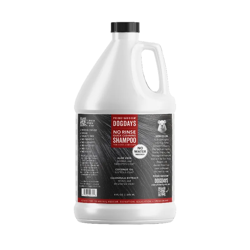 DOGDAYS Waterless Foaming Shampoo for Dogs & Cats -—No-Rinse, Odor-Eliminating Cleanser