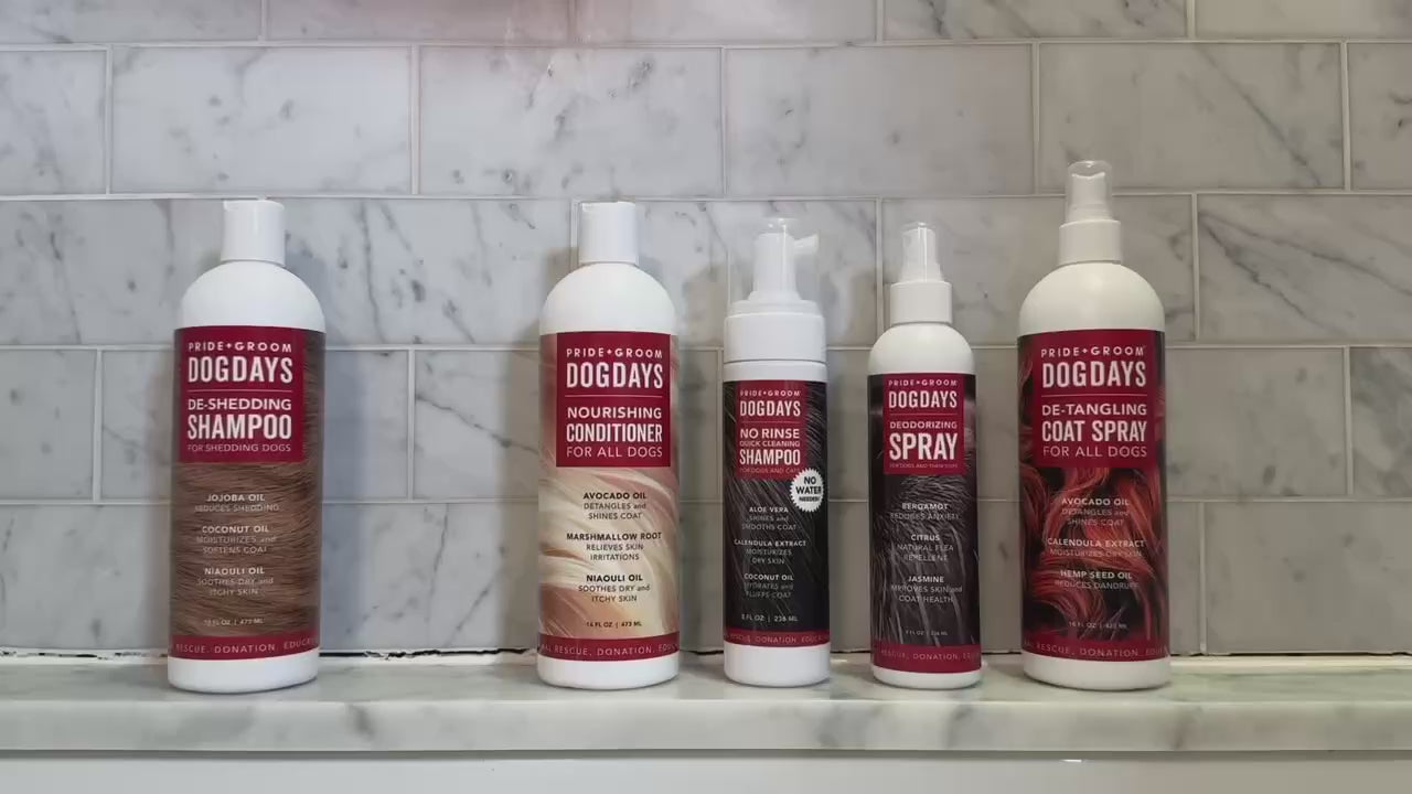 DOGDAYS Hydrating Dog Shampoo for Curly & Wavy Coats — Tear-Free, Vegan, and Hypoallergenic